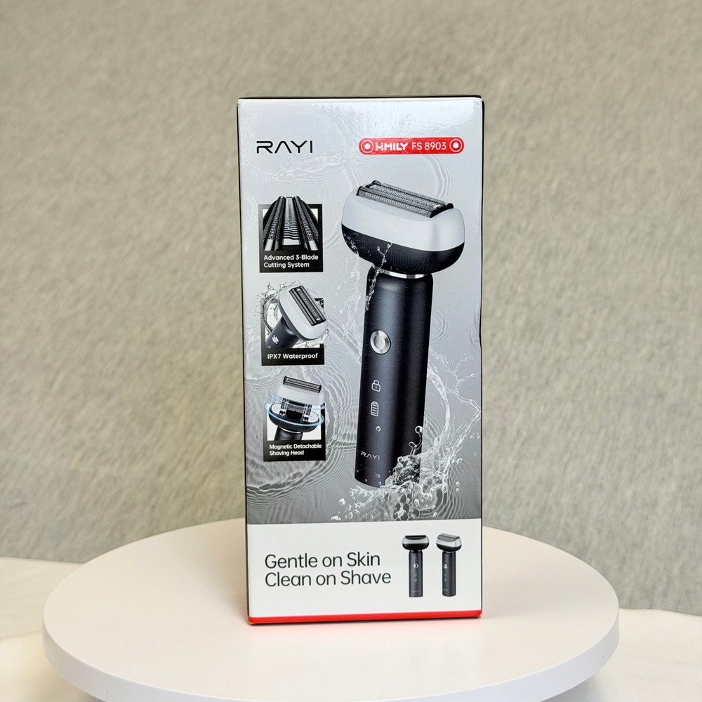RAYI HMILY FS 8903 Electric Foil Shaver Men Waterproof IPX7 Black New